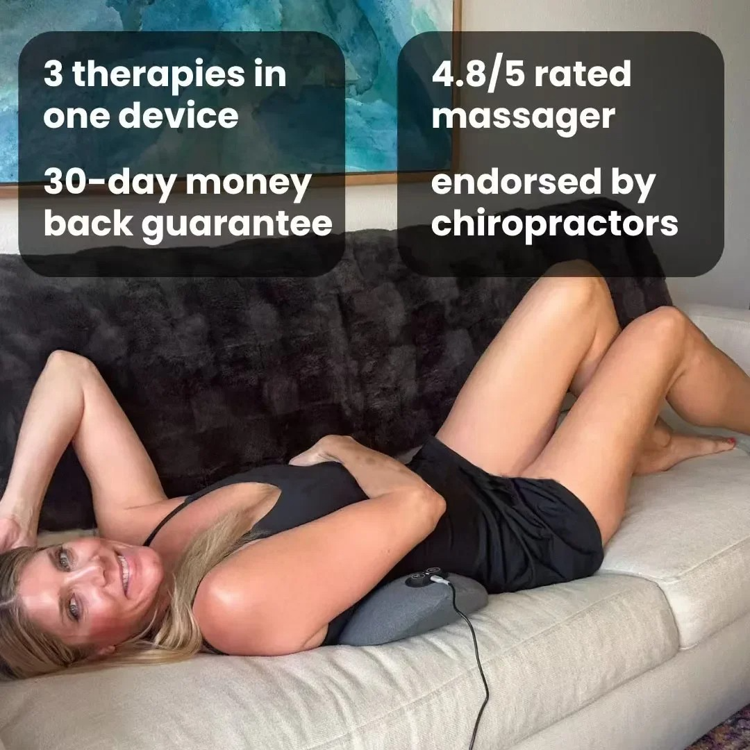 Heated Lumbar Massager for Back Pain Relief