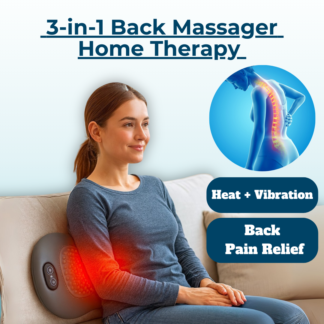 Heated Lumbar Massager for Back Pain Relief