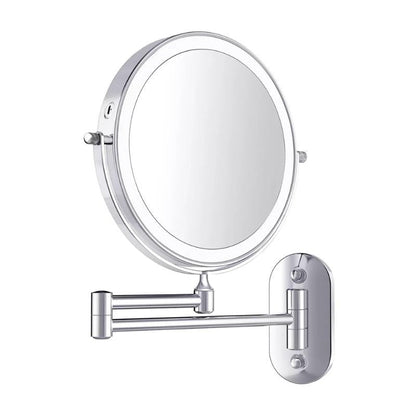 Luminex Chrome LED Magnifying Vanity Mirror Rechargeable