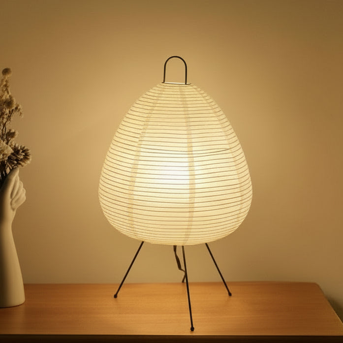 LUMIRICE – Elegant Table Lamp Made of Rice Paper in Japanese Design