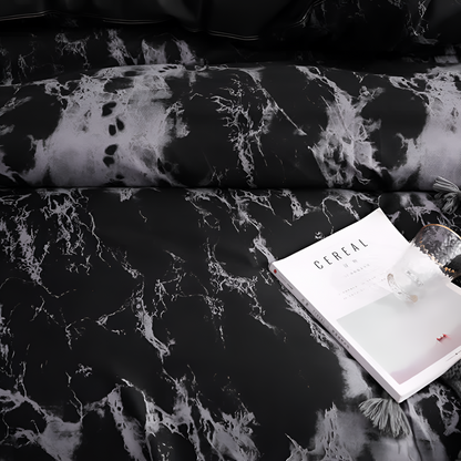Black Marble 3-Piece Duvet Cover Sets
