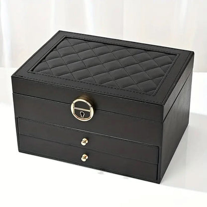 LUXE JEWEL - Elegant leather jewellery box for stylish storage