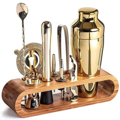 LUXMIX BARSET - 10-piece stainless steel cocktail set for stylish drinks