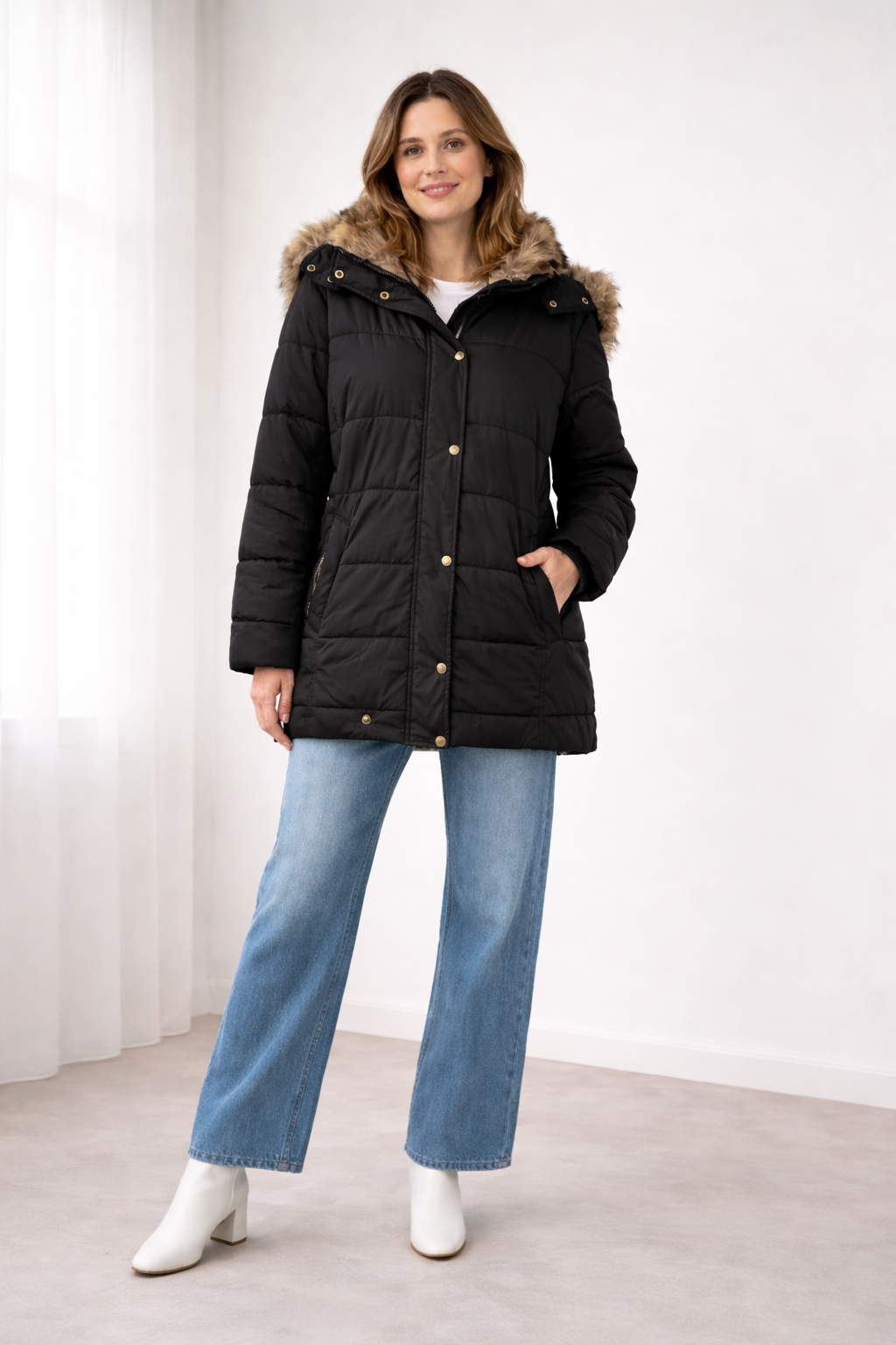 Cozy Quilted Hooded Jacket
