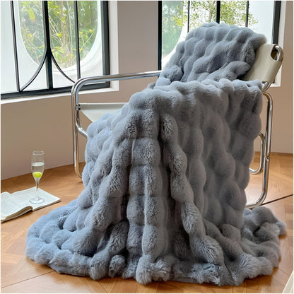 Soft, transportable throw blanket - Cozy comfort anywhere