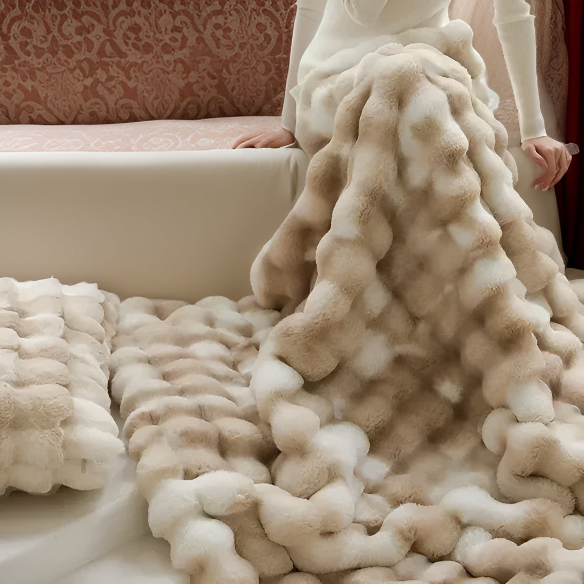 Soft, transportable throw blanket - Cozy comfort anywhere