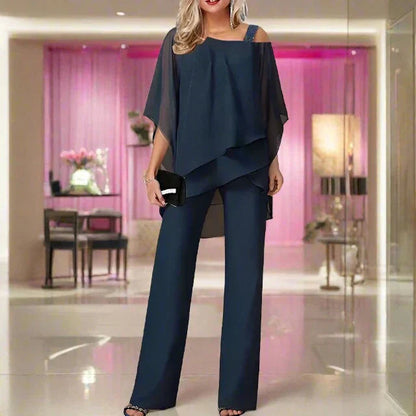 Elegant Chiffon Two-Piece Set