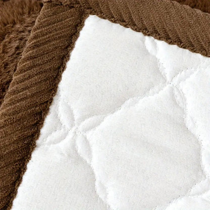 Plush Diamond Quilted Sofa Protector Cover