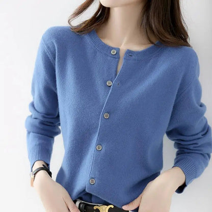 Lyria Cashmere Cardigan Soft Knit for Spring and Autumn