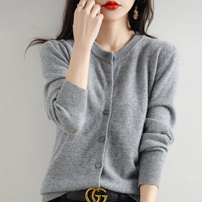 Lyria Cashmere Cardigan Soft Knit for Spring and Autumn