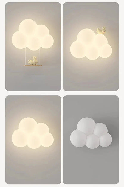 Enchanting Cloud Children's Wall Light for Kids' Rooms