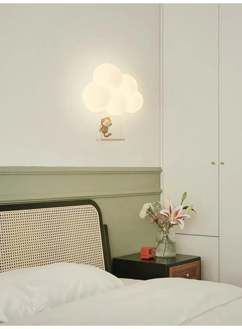 Enchanting Cloud Children's Wall Light for Kids' Rooms