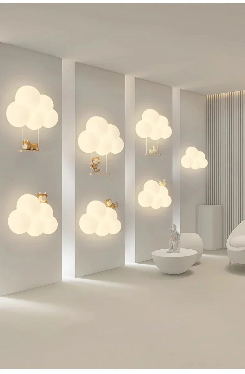 Enchanting Cloud Children's Wall Light for Kids' Rooms