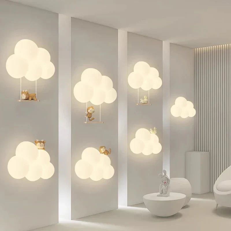Enchanting Cloud Children's Wall Light for Kids' Rooms