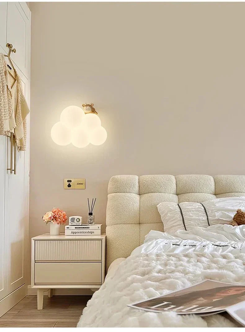 Enchanting Cloud Children's Wall Light for Kids' Rooms