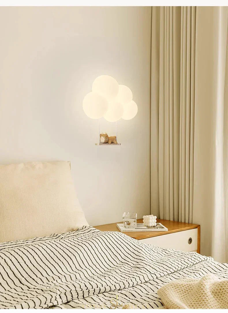 Enchanting Cloud Children's Wall Light for Kids' Rooms