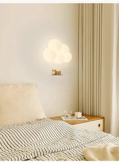 Enchanting Cloud Children's Wall Light for Kids' Rooms