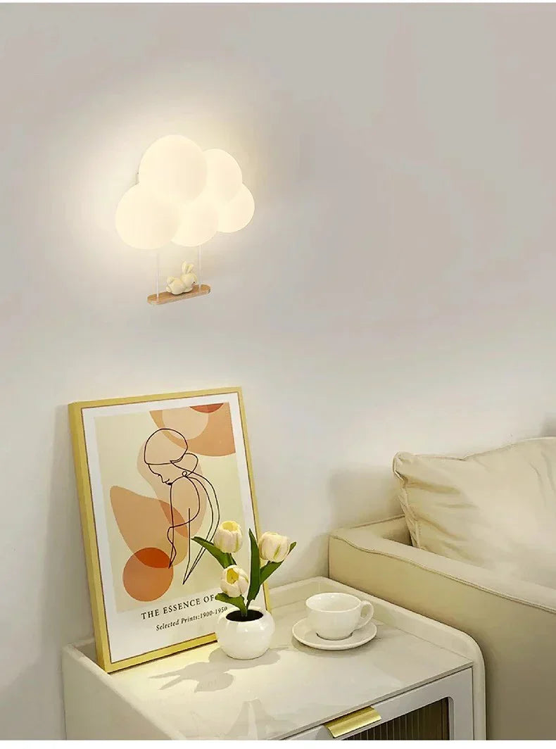 Enchanting Cloud Children's Wall Light for Kids' Rooms