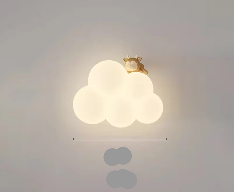 Enchanting Cloud Children's Wall Light for Kids' Rooms