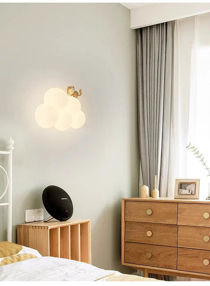Enchanting Cloud Children's Wall Light for Kids' Rooms
