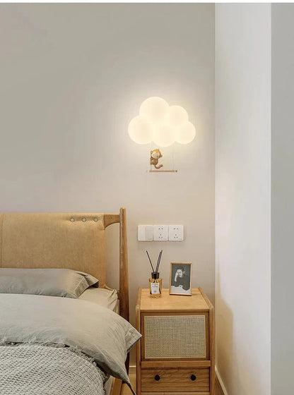 Enchanting Cloud Children's Wall Light for Kids' Rooms