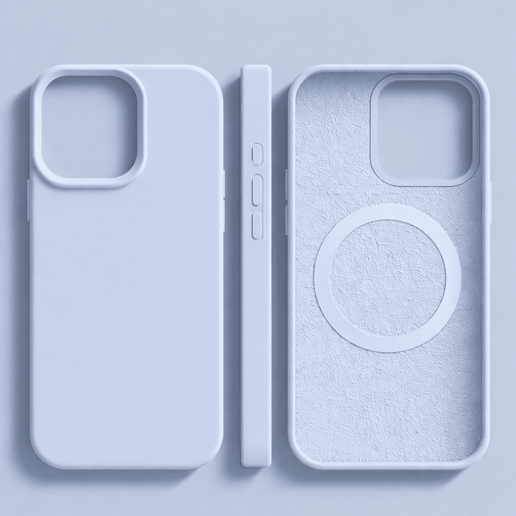 Magnetic Silicone iPhone Case - Soft Touch & MagSafe Compatible