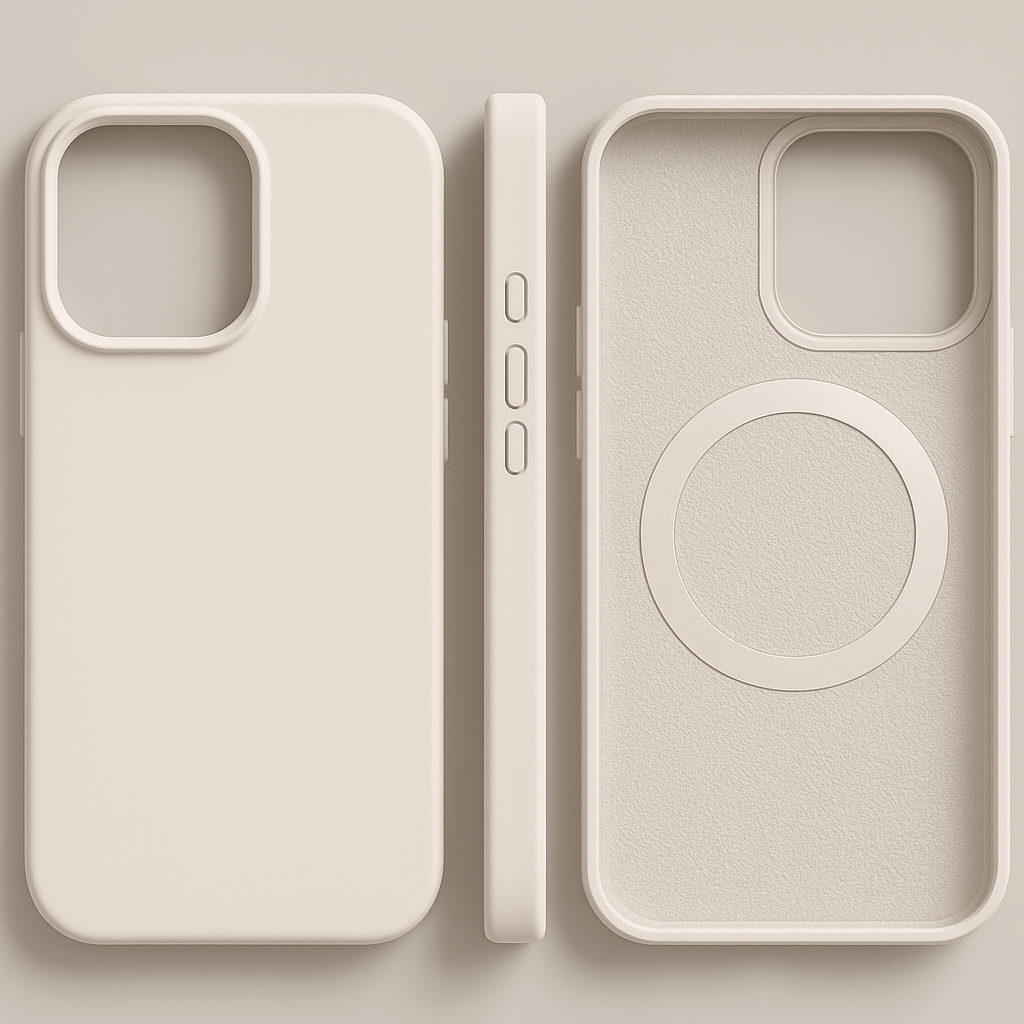 Magnetic Silicone iPhone Case - Soft Touch & MagSafe Compatible