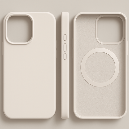 Magnetic Silicone iPhone Case - Soft Touch & MagSafe Compatible