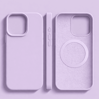 Magnetic Silicone iPhone Case - Soft Touch & MagSafe Compatible