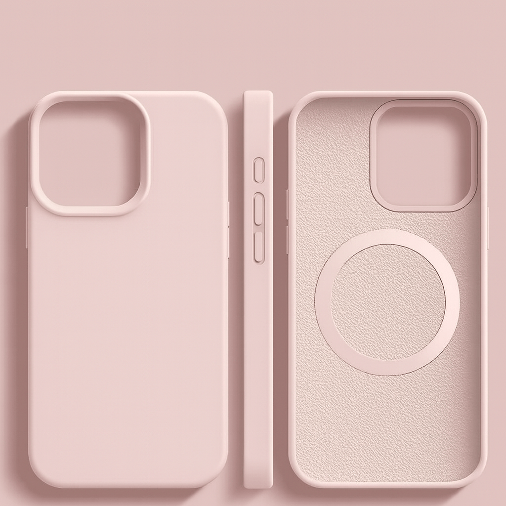 Magnetic Silicone iPhone Case - Soft Touch & MagSafe Compatible