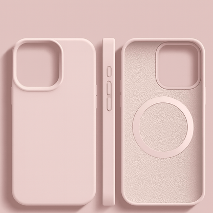 Magnetic Silicone iPhone Case - Soft Touch & MagSafe Compatible
