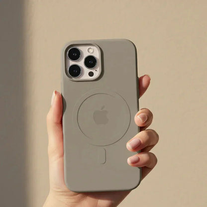Magnetic Silicone iPhone Case - Soft Touch & MagSafe Compatible