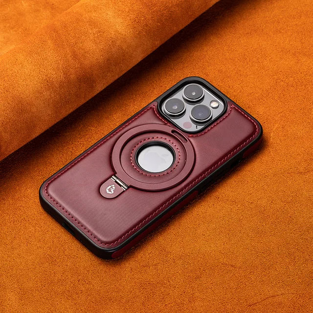 Magnetic iPhone Case with Invisible Ring Stand