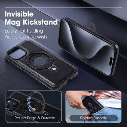 Magnetic iPhone Case with Invisible Ring Stand