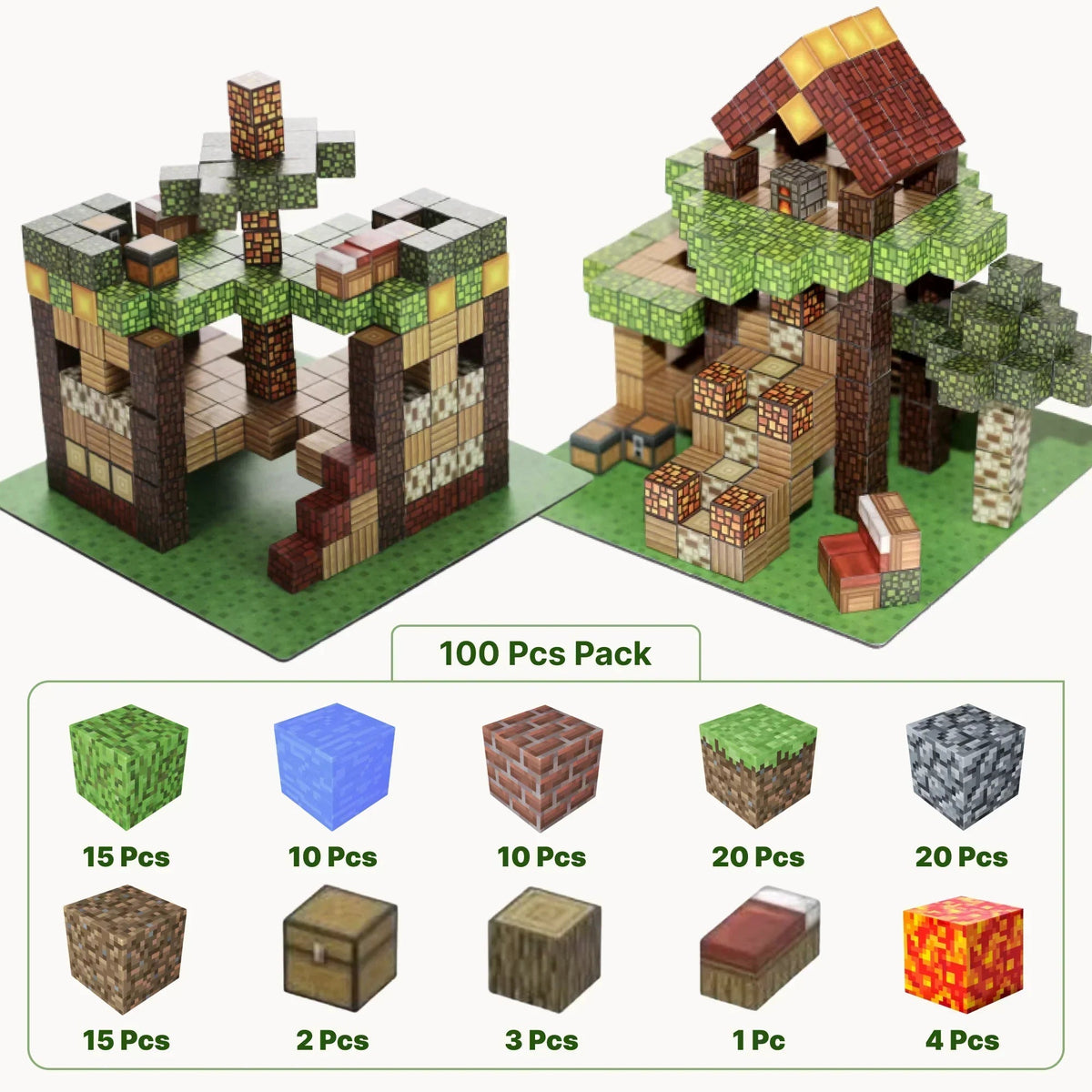Magnetic Building Blocks for Creative Play