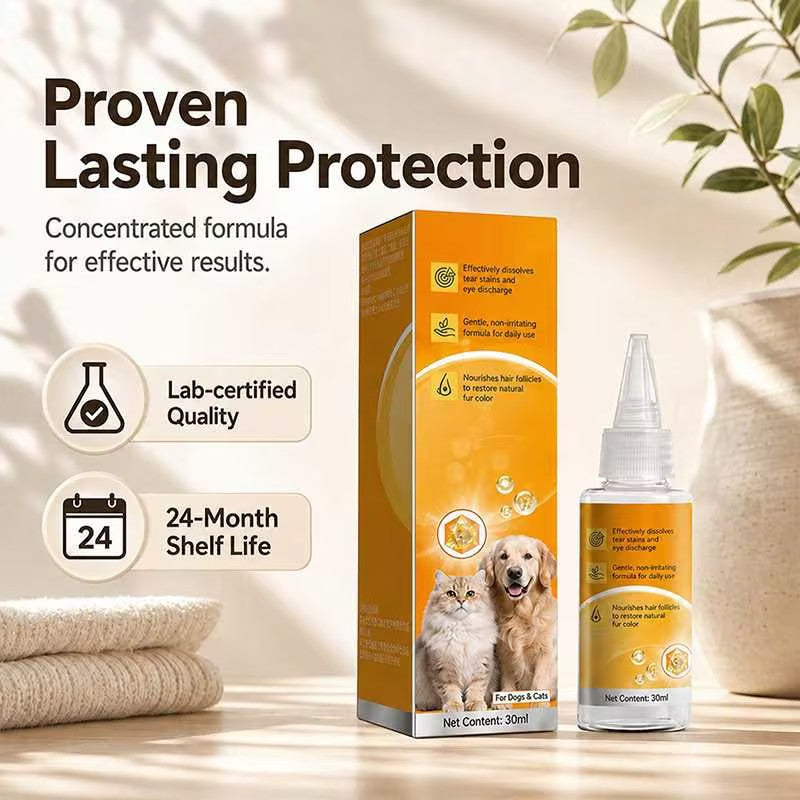 First 50 customers enjoy 50% off! Gentle pet eye care – cleanses the skin around the eyes and provides daily grooming