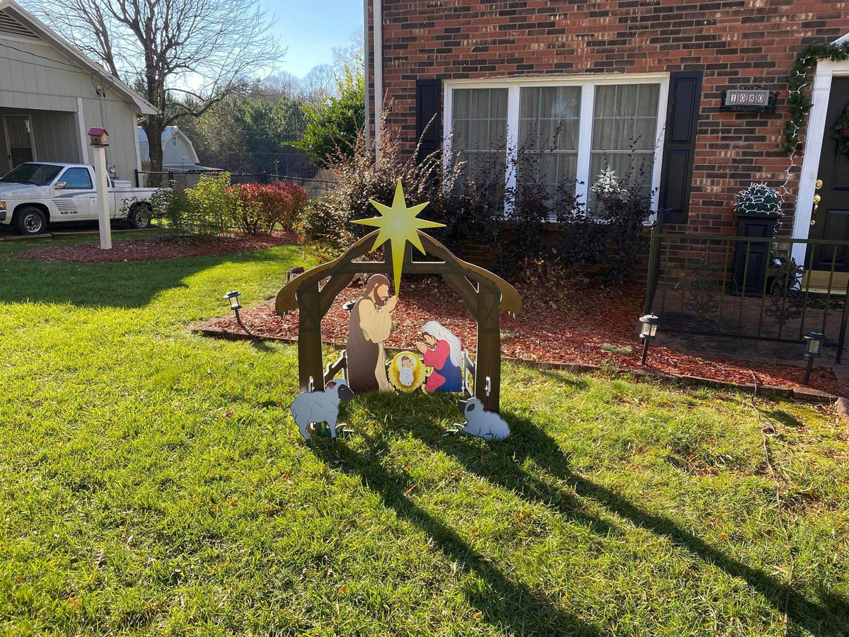 MajesticNativity | Outdoor Holiday Stable Display