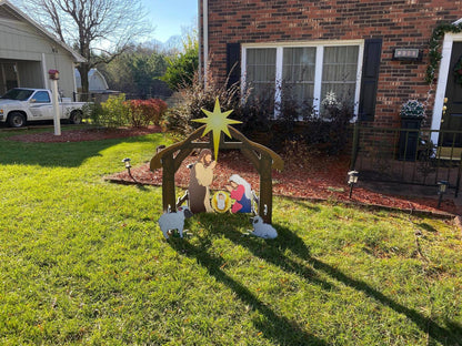 MajesticNativity | Outdoor Holiday Stable Display