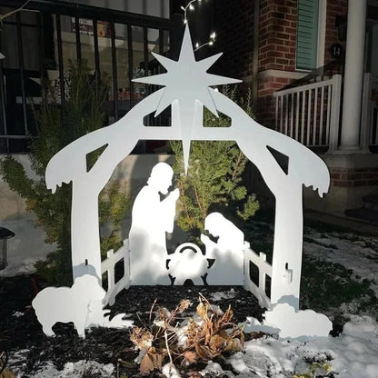 MajesticNativity | Outdoor Holiday Stable Display