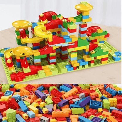 Marble Run Building Blocks – Creative Maze with Slide and Ball Track for Kids – Educational Play for Problem Solving and Imagination