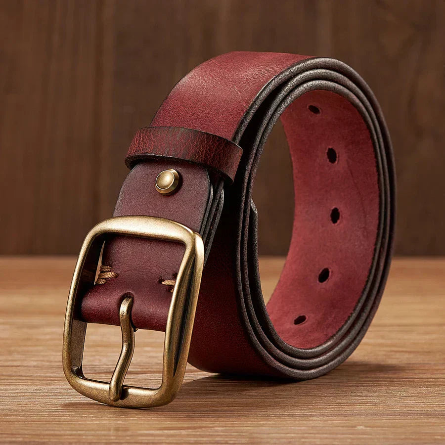 Marcelli | Genuine Leather Belt | Classic Buckle Style