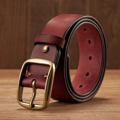 Marcelli | Genuine Leather Belt | Classic Buckle Style
