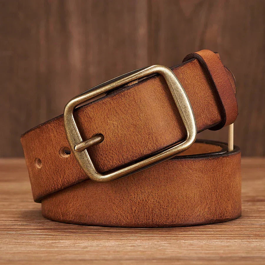 Marcelli | Genuine Leather Belt | Classic Buckle Style