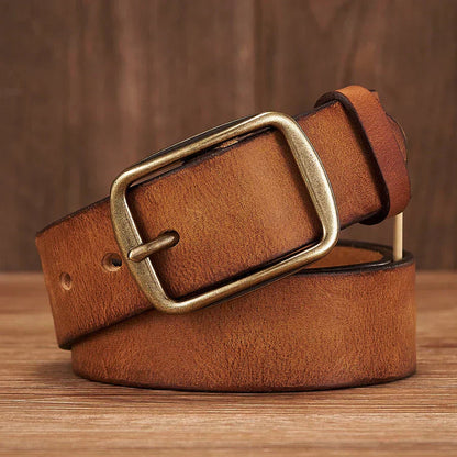 Marcelli | Genuine Leather Belt | Classic Buckle Style