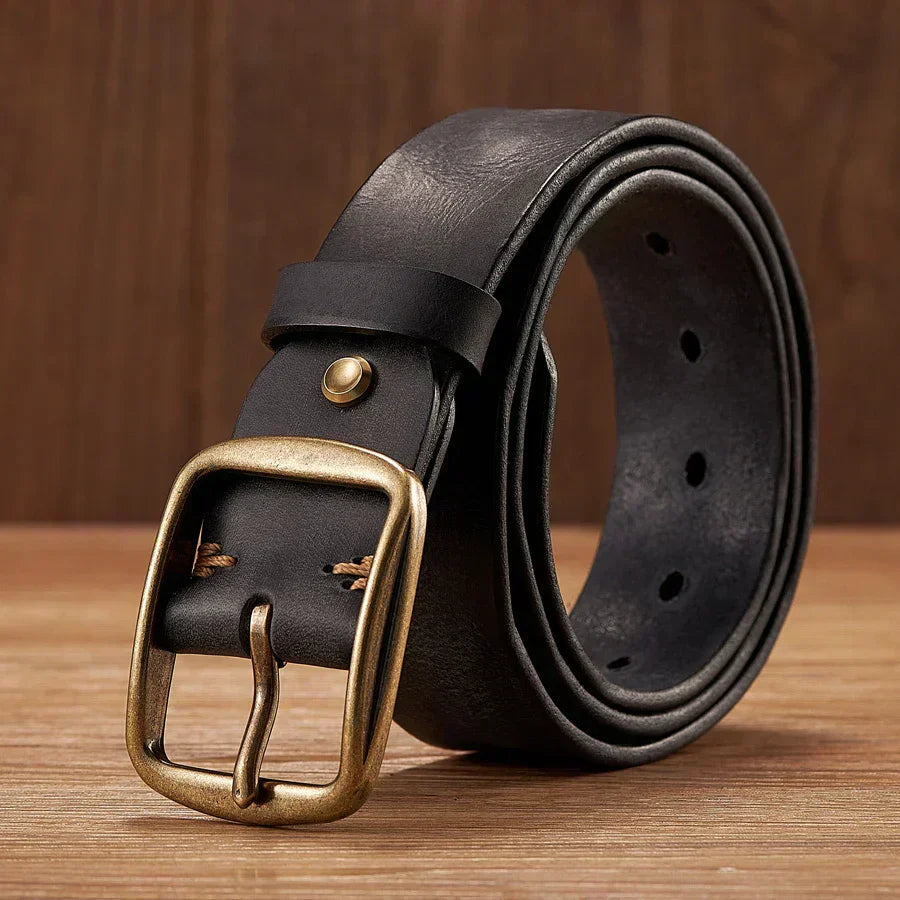 Marcelli | Genuine Leather Belt | Classic Buckle Style
