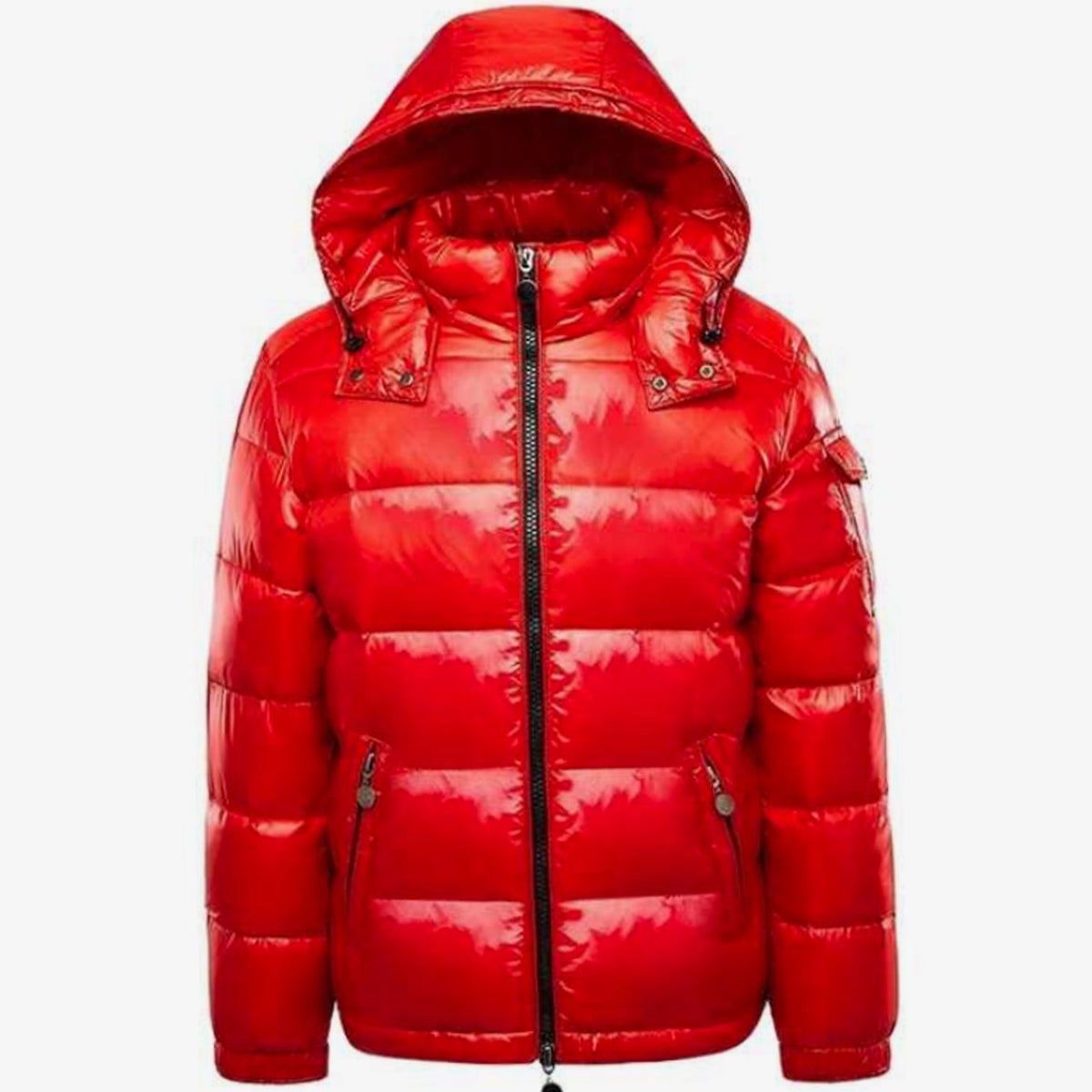 Men's Hooded Quilted Puffer Jacket Full-Zip Winter Coat