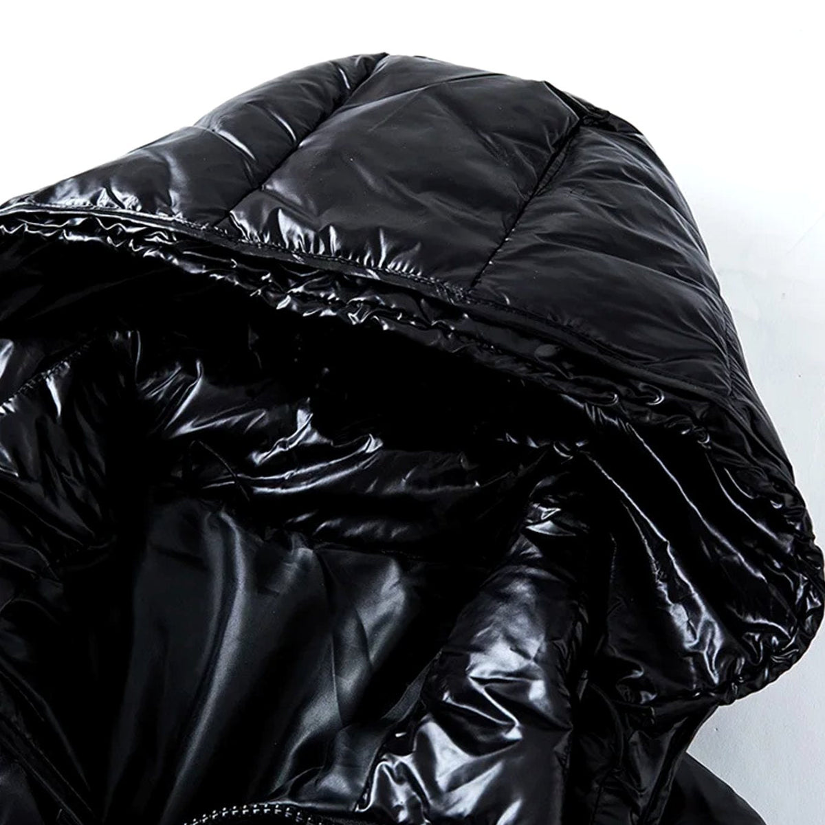 Men's Hooded Quilted Puffer Jacket Full-Zip Winter Coat