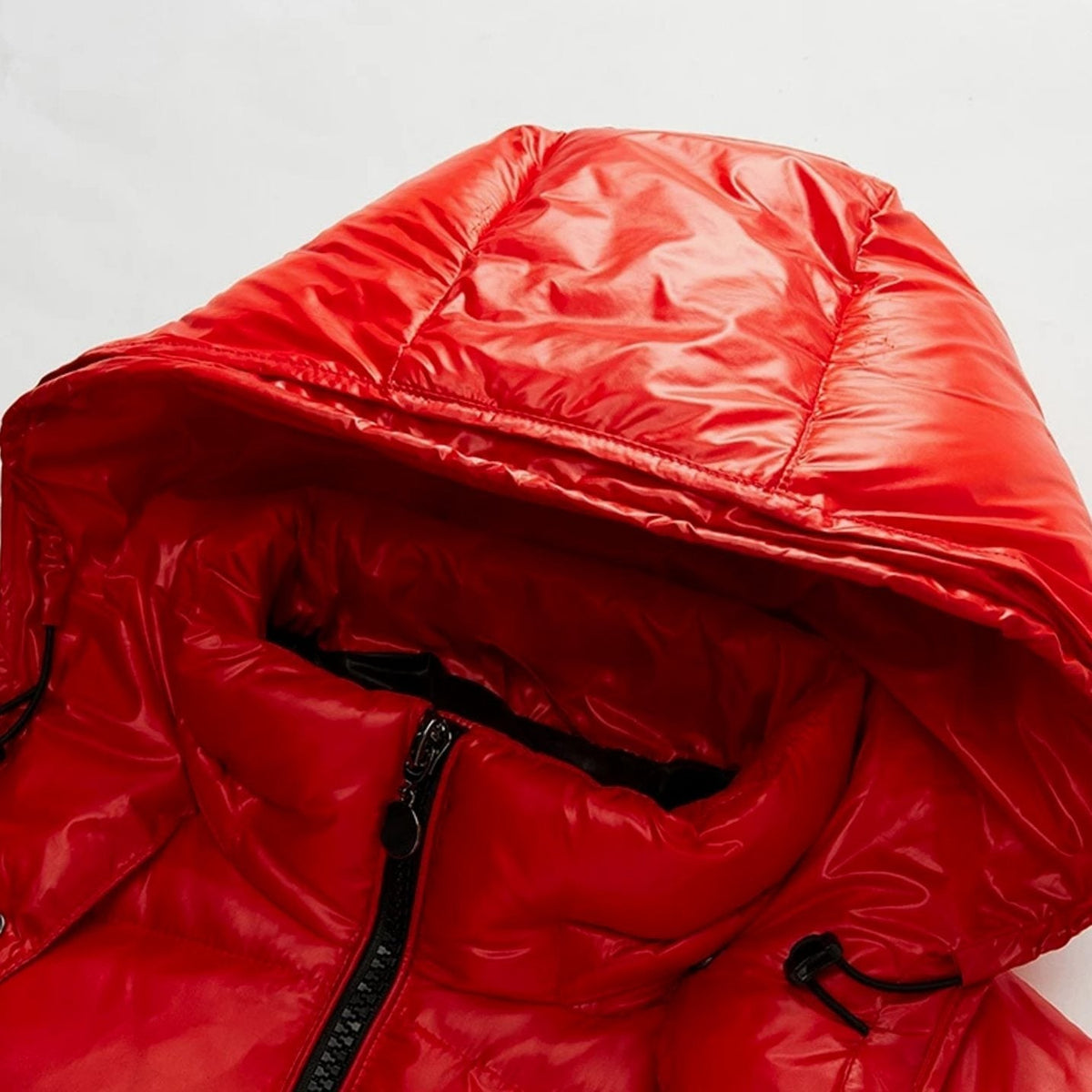 Men's Hooded Quilted Puffer Jacket Full-Zip Winter Coat