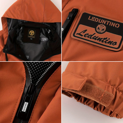 Men's Lined Outdoor Jacket with Detachable Hood