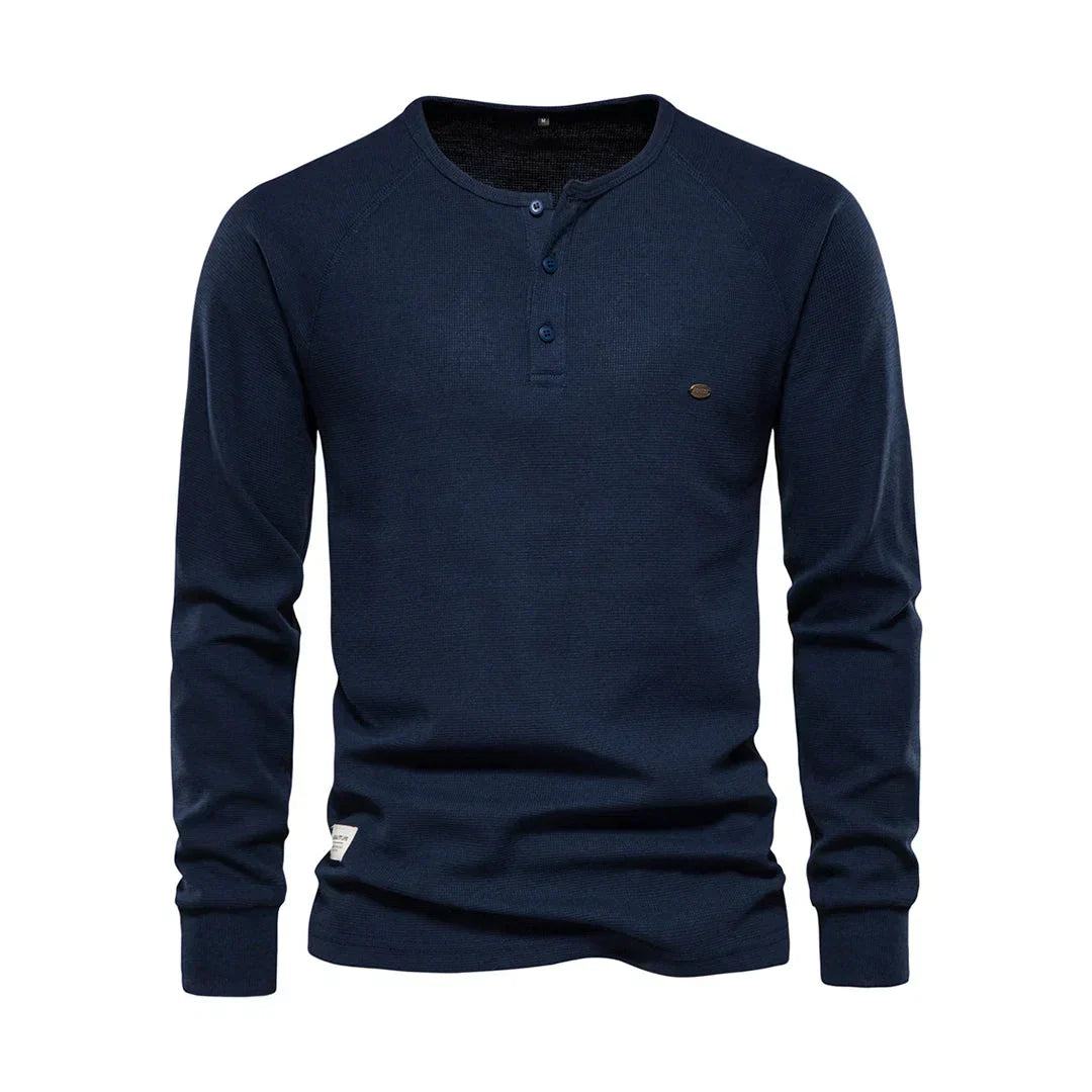 Men's Long-Sleeve Crew Neck Shirt - Comfort & Style